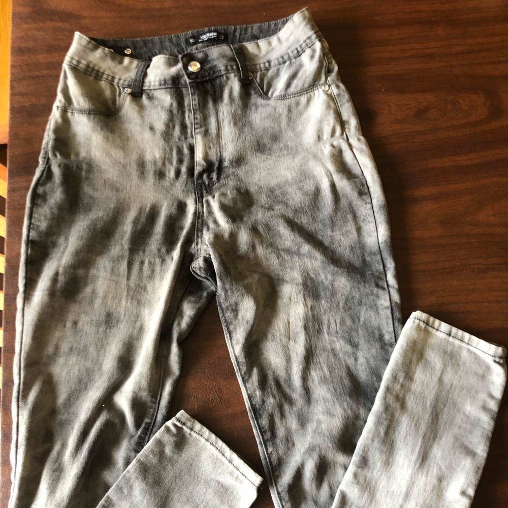 Black acid wash skinny jeans ice brand 9/10